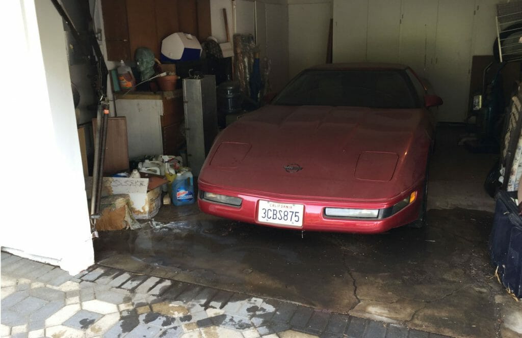 Car in a garage